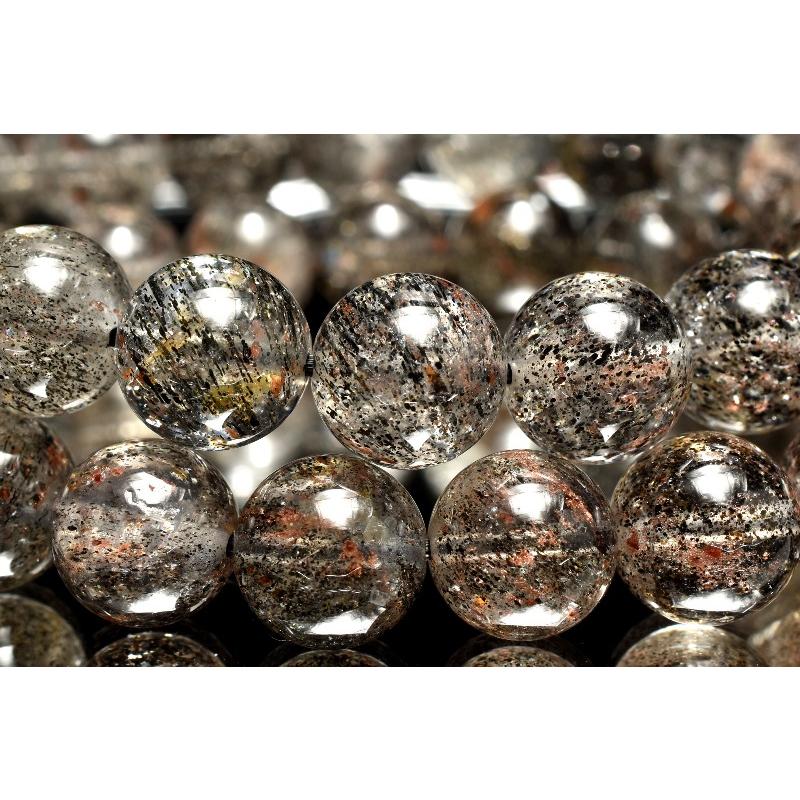 希少共生 オージャイトガーネットインクォーツ 10.5mm ブレスレット 1