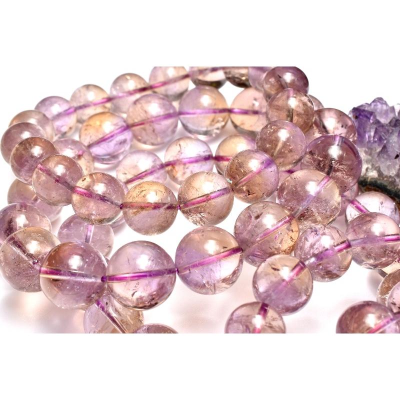 希少◇バイカラー アメトリン 12mm ブレスレット 1個売り _BG6172-12