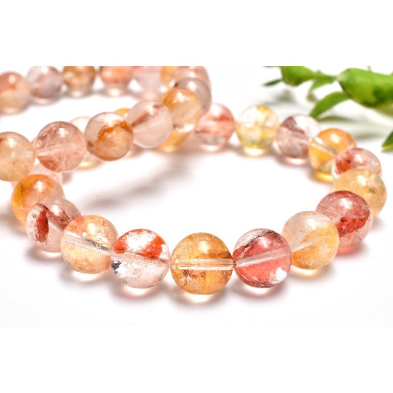 希少錦鯉◇高発色 オーロラクォーツ(ライモナイトインクォーツ) 11.5mm