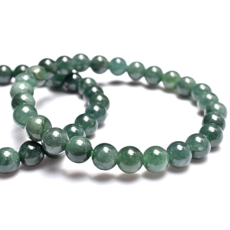 グアテマラ産◇希少マンサーノ翡翠 ブルージェダイト 青翡翠 7mm