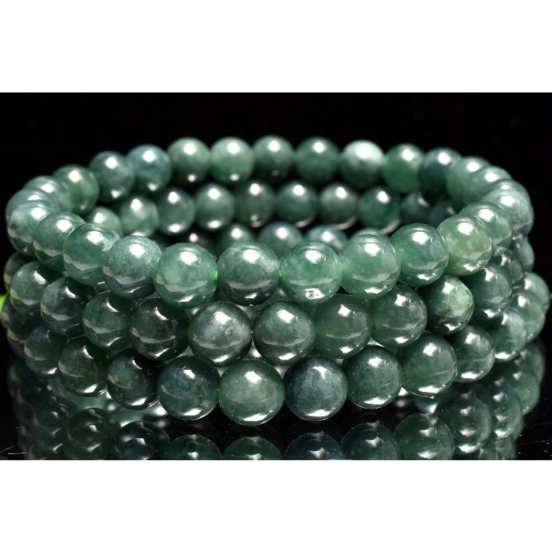 グアテマラ産高品質翡翠 3連ブレスレット グアテマラ産翡翠のブレスレット - 石の音ブログ