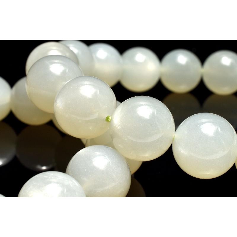 優しい淡緑 グリーンムーンストーン 8.5mm ブレスレット 1個売り