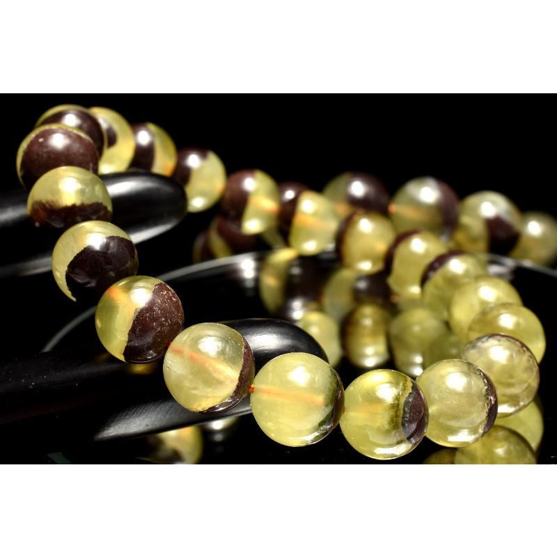 母岩入り！ ゴールデンプレナイト 11.5mm ブレスレット 1個売り