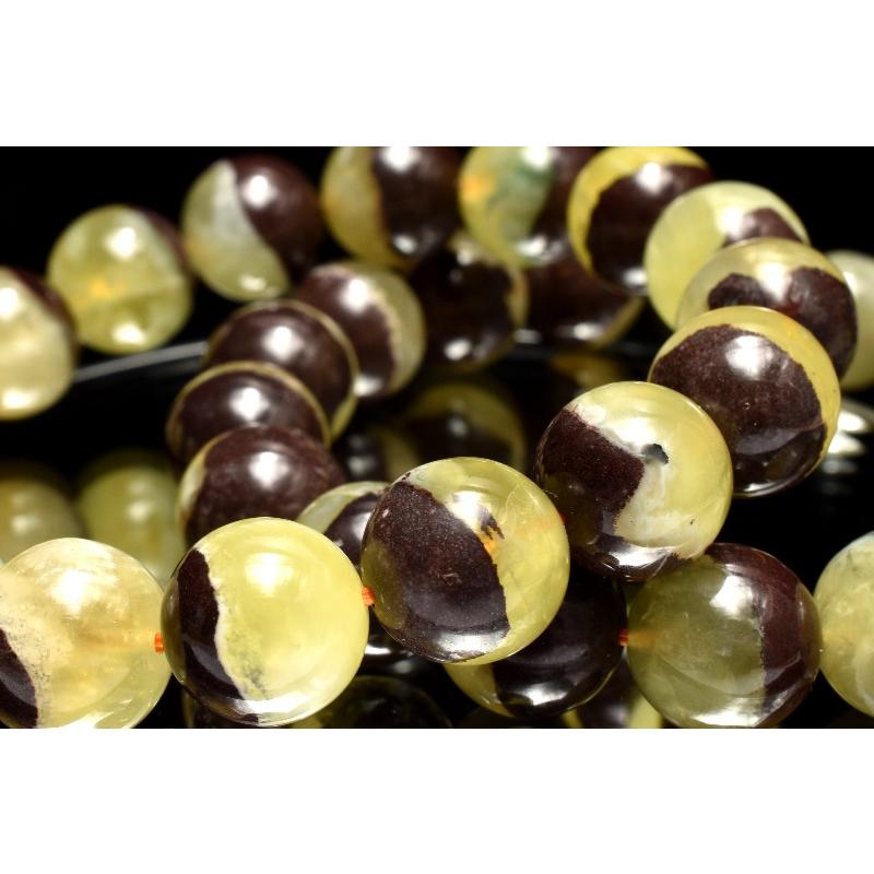 母岩入り！ ゴールデンプレナイト 9mm ブレスレット 1個売り _BG6237-9