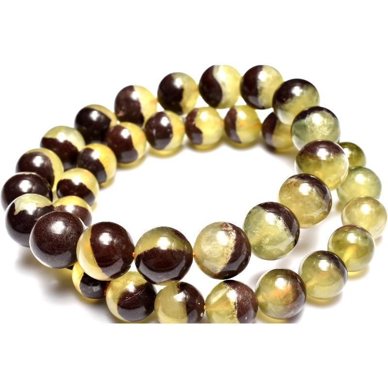 母岩入り！ ゴールデンプレナイト 9mm ブレスレット 1個売り _BG6237-9