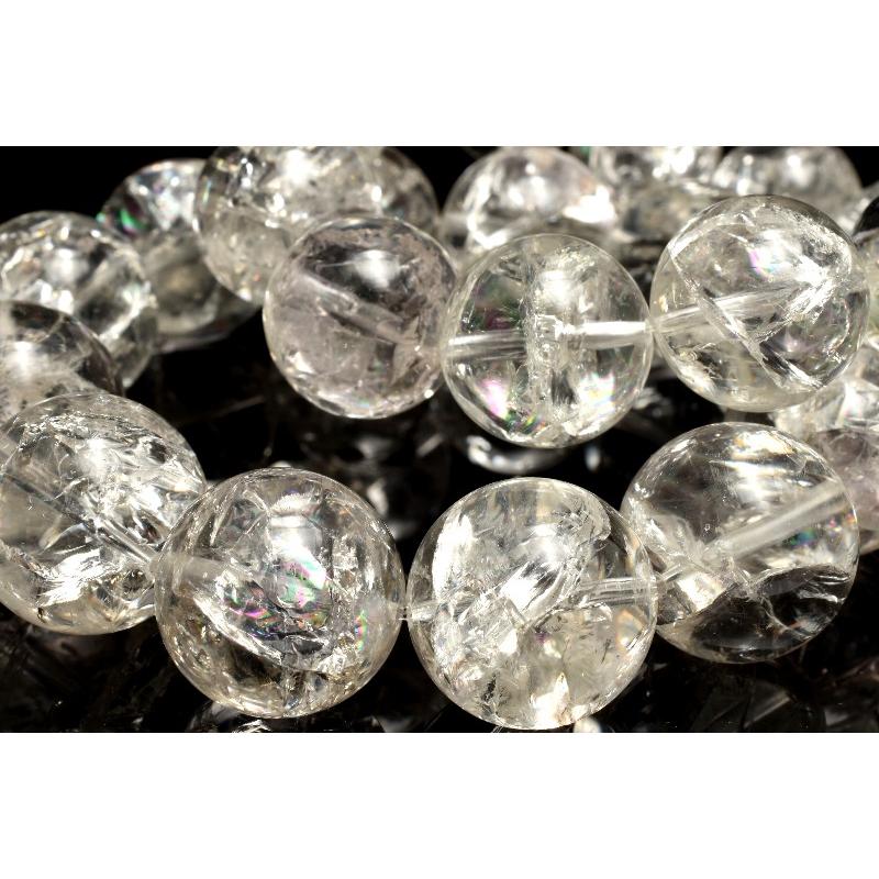 虹入り◇ザンビア産 アイリスクォーツ 11.5mm ブレスレット 1個売り