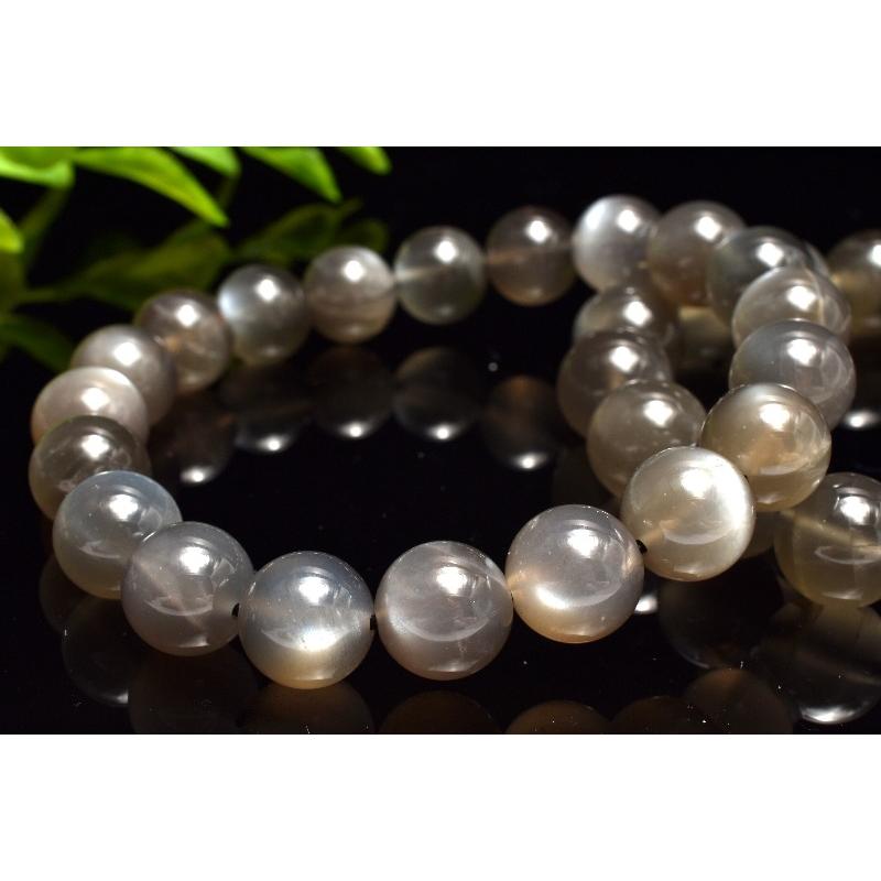 希少カラー◇タンザニア産 ブラックムーンストーン 7mm ブレスレット 1