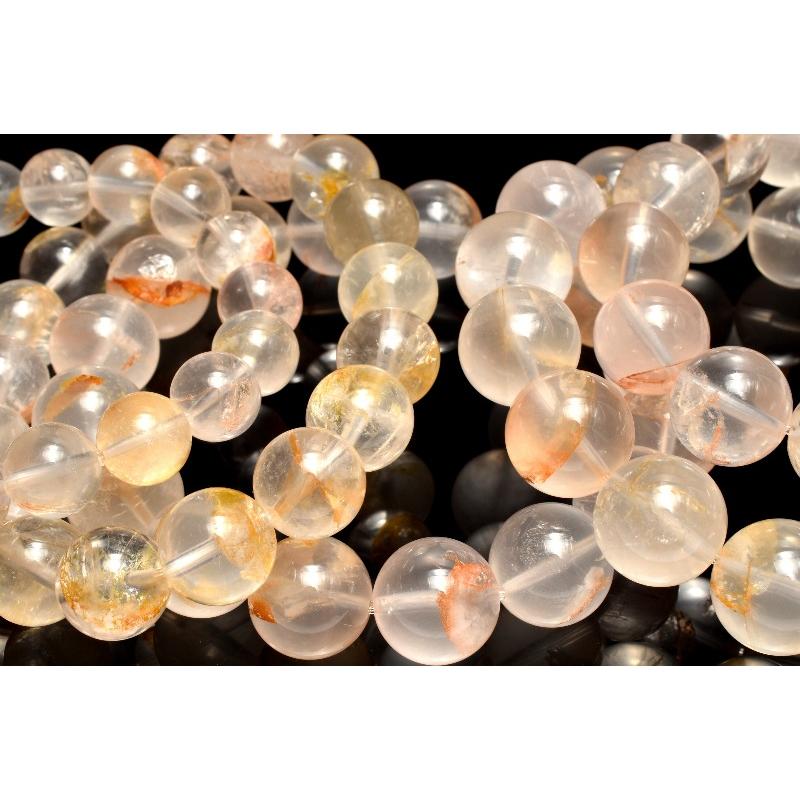 ミルキー ライモナイトインクォーツ 16mm ブレスレット 1個売り 