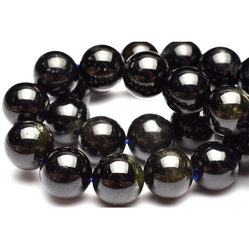 南アフリカ産 ブラックアクアマリン(ブラックベリル） 6.5mm