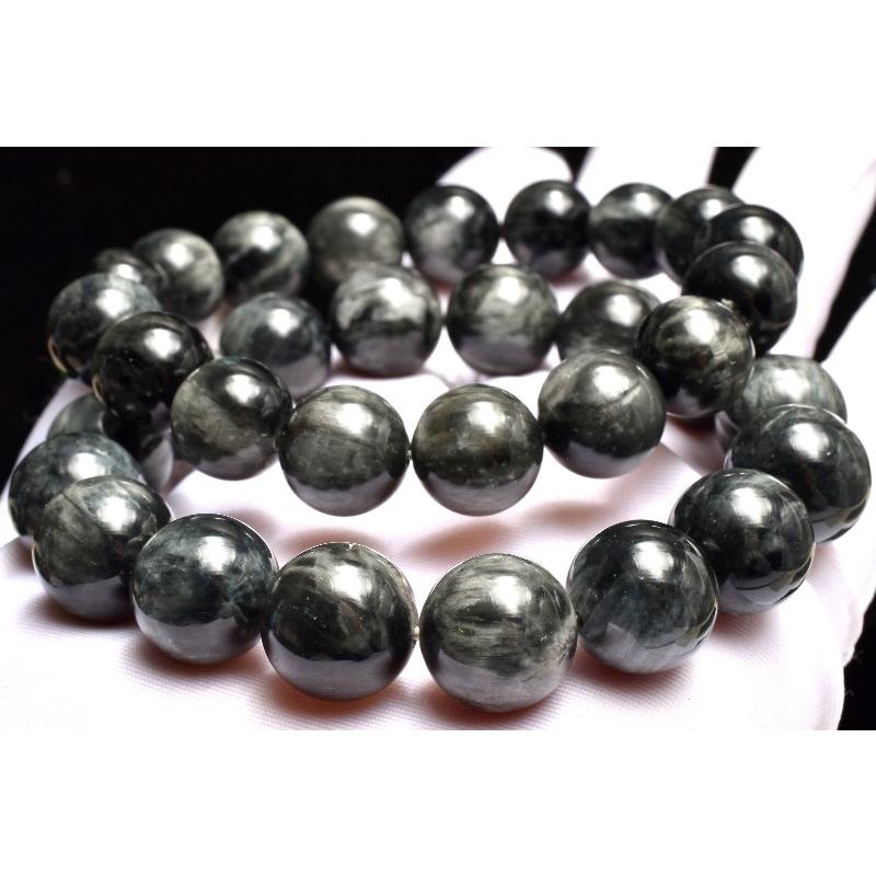 キャッツアイ◇南アフリカ産 イーグルアイ 14mm ブレスレット _BG6341