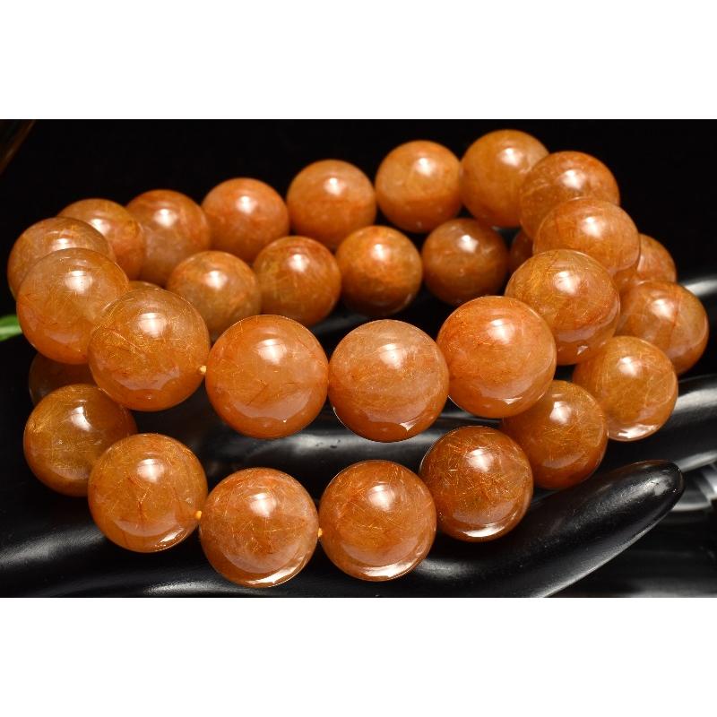 ヴィーナス◇ オレンジルチルクォーツ 8mm ブレスレット 1個売り