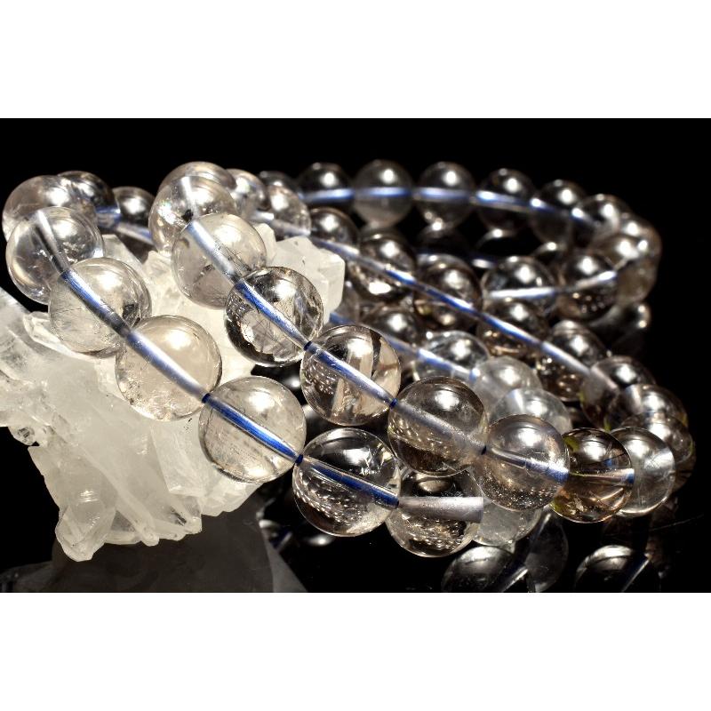 スモーキーシルバールチルクォーツ スモーキー シルバールチルクォーツ 13mm ブレスレット 1個売り