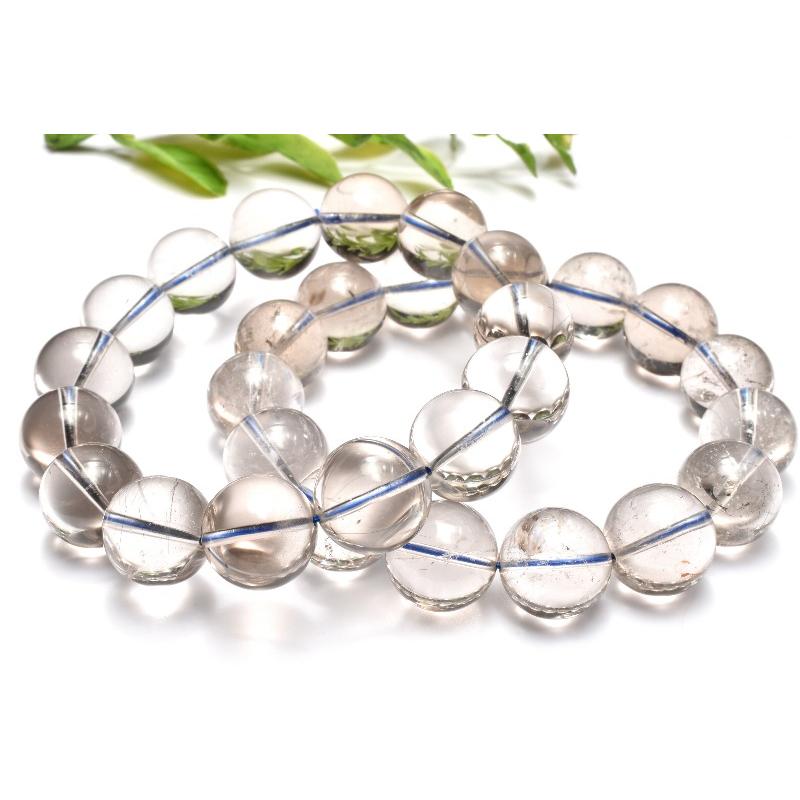 スモーキー シルバールチルクォーツ 13mm ブレスレット 1個売り