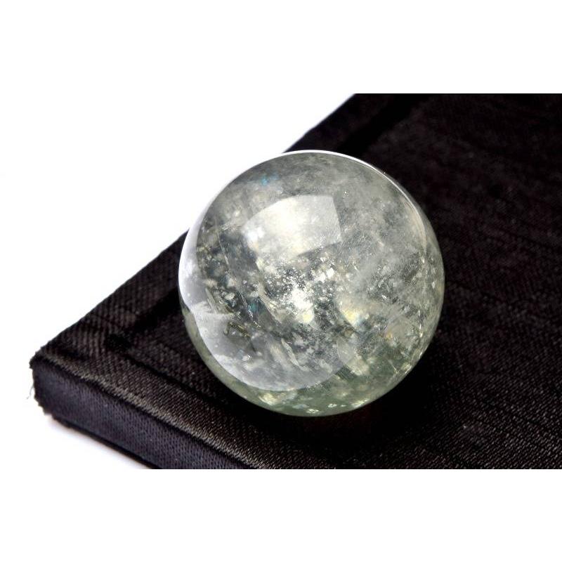 1点物】アルーシャ産 フェルドスパーサンストーン 27mm 丸玉(台座付き