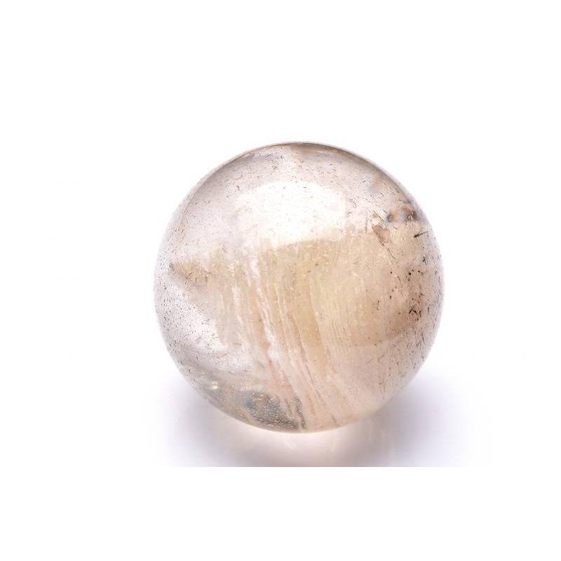 1点物】千層 ガーデンクォーツ庭園水晶 27mm 丸玉(台座付き) スフィア