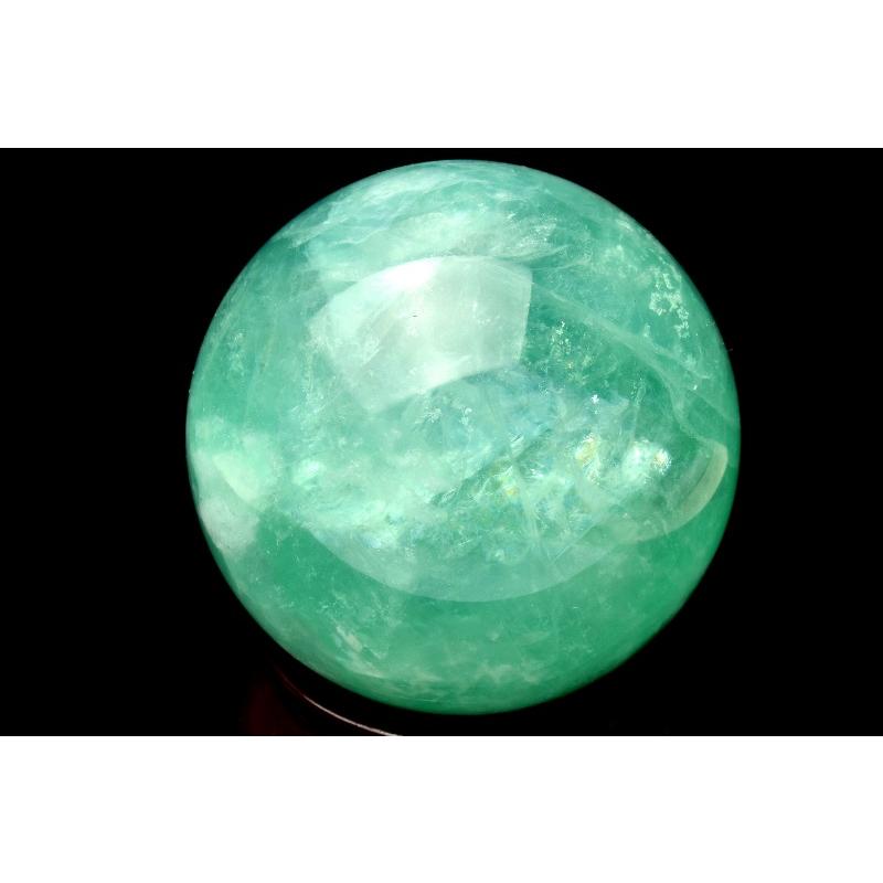 1点物】希少◇アメリカ産 フローライト 63mm 丸玉(台座付き) スフィア