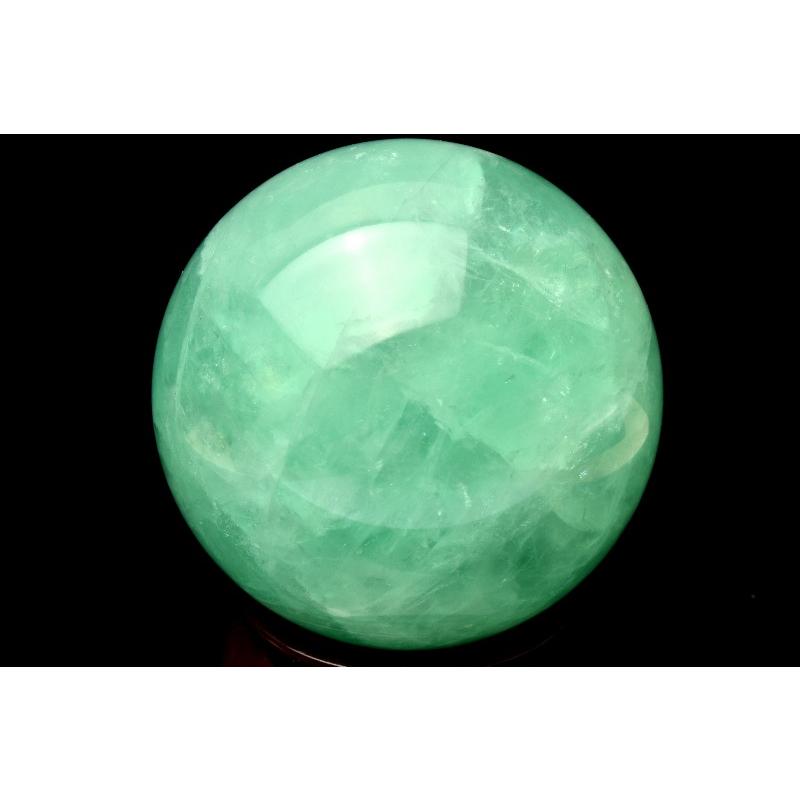 1点物】希少◇アメリカ産 フローライト 67mm 丸玉(台座付き) スフィア