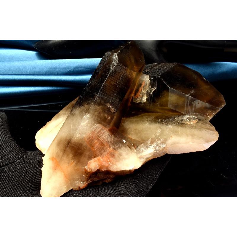 1点物】浄化や魔除けに モリオン黒水晶 100x114x83mm クラスター 原石