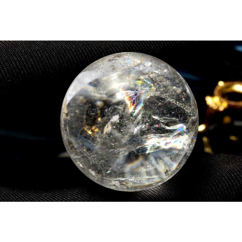 1点物】虹入り！コロンビア産 レムリアンシードクリスタル 32mm 丸玉