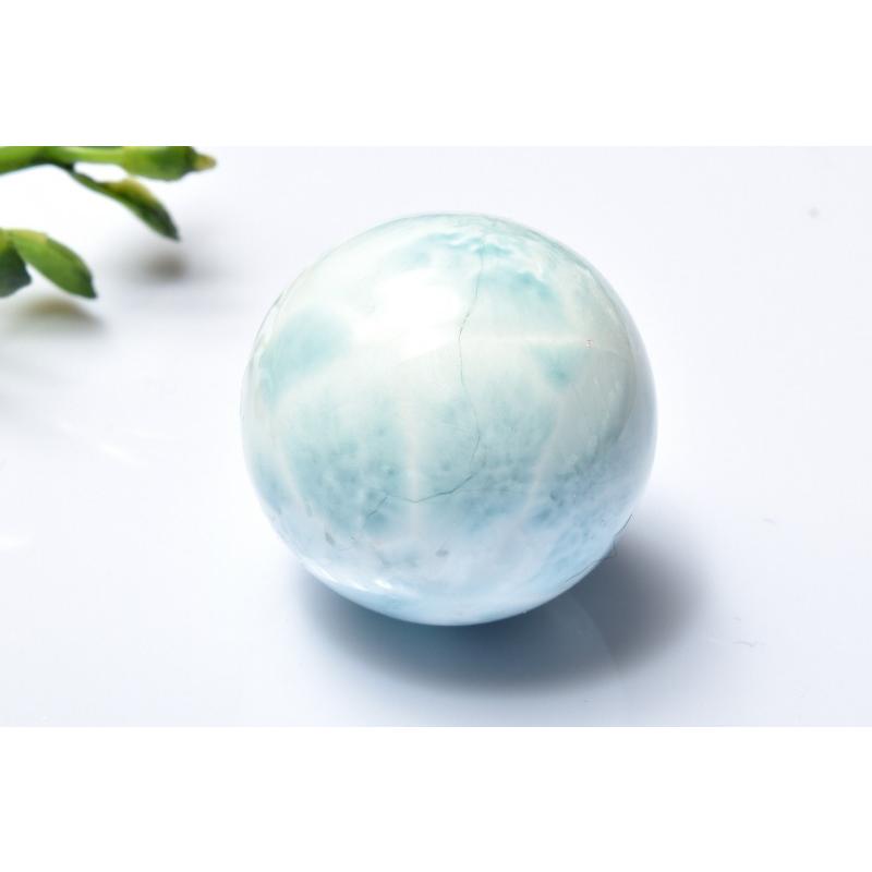 1点物】大珠◇三大ヒーリング ラリマー 24mm 丸玉(台座付き) スフィア