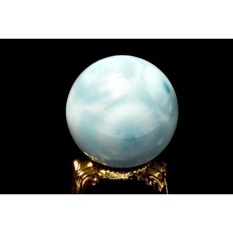1点物】大珠◇三大ヒーリング ラリマー 27mm 丸玉(台座付き) スフィア