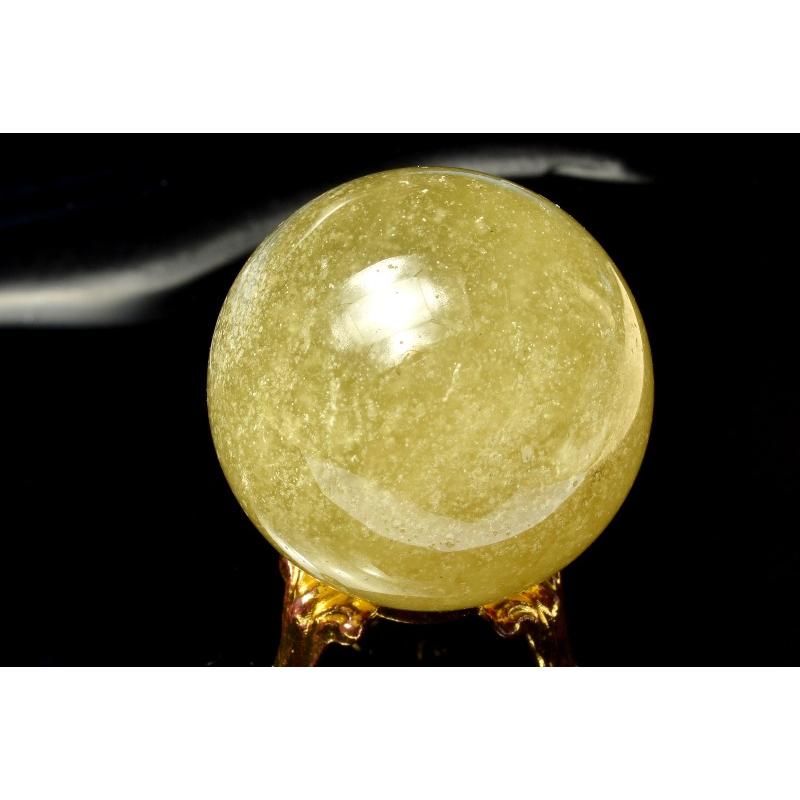 1点物】希少◇宇宙からの贈り物 リビアングラス 34mm 丸玉(台座付き