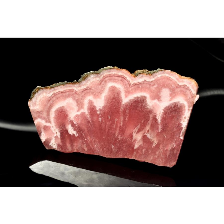 1点物】縞模様 インカローズ 30x55mm 原石スライス 原石 _CG7212