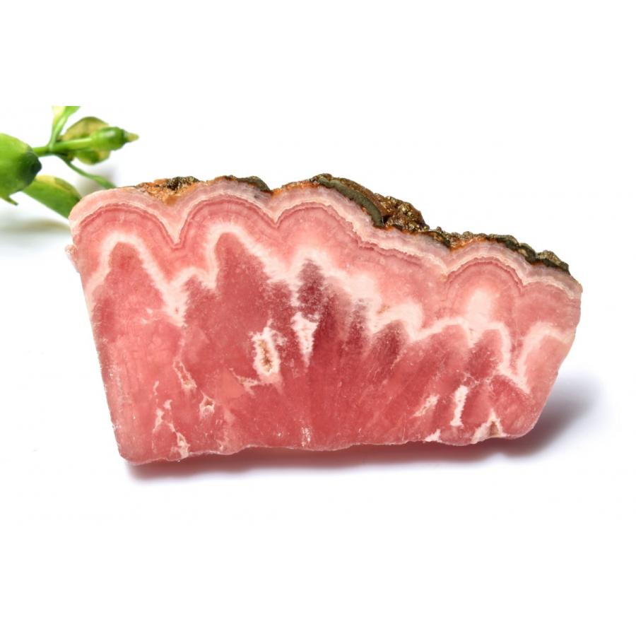 1点物】縞模様 インカローズ 30x55mm 原石スライス 原石 _CG7212