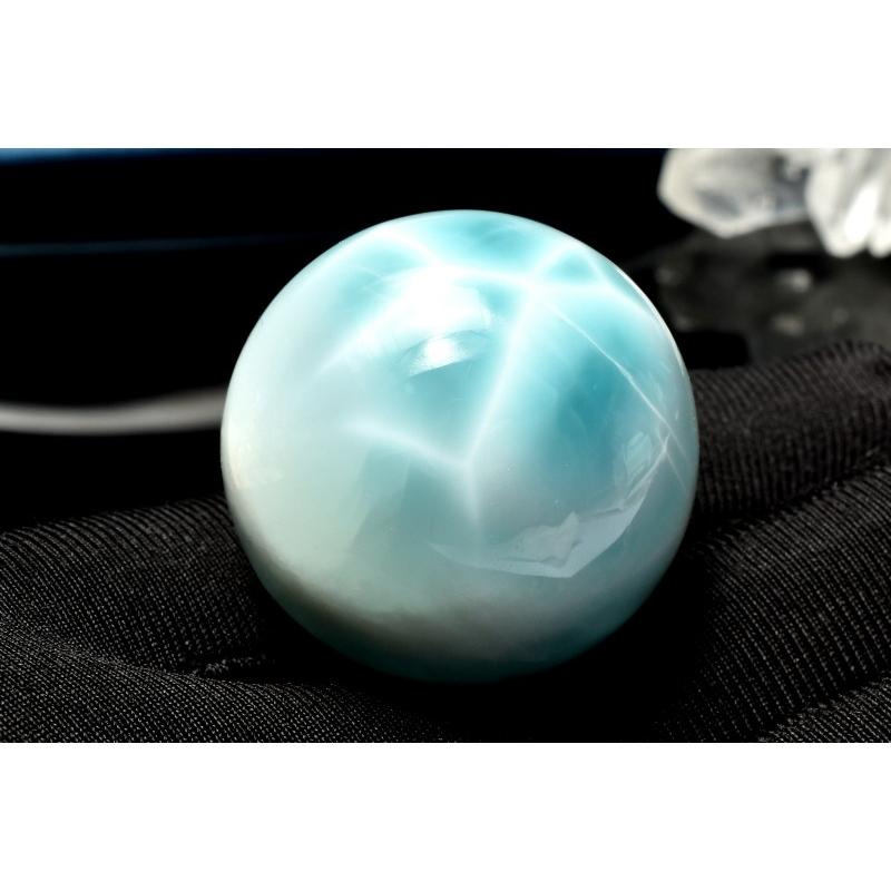 1点物】大珠◇三大ヒーリング ラリマー 30mm 丸玉(台座付き) スフィア