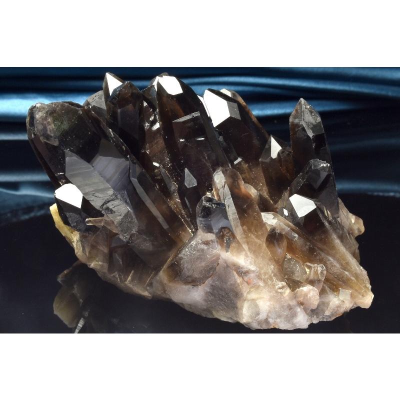 1点物】浄化や魔除けに 黒水晶モリオン 103x57x74mm クラスター 原石