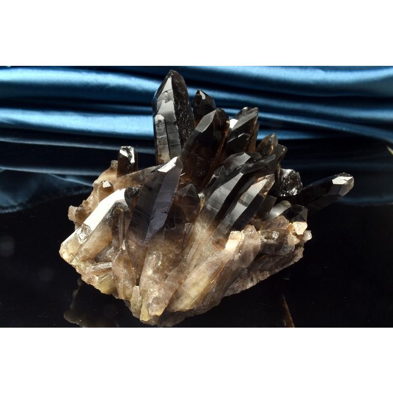 1点物】浄化や魔除けに 黒水晶モリオン 103x57x74mm クラスター 原石
