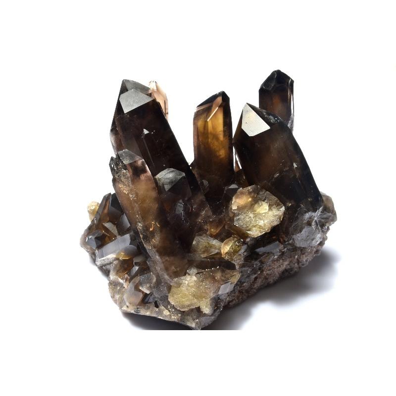 1点物】浄化や魔除けに 黒水晶モリオン 113x83x88mm クラスター 原石