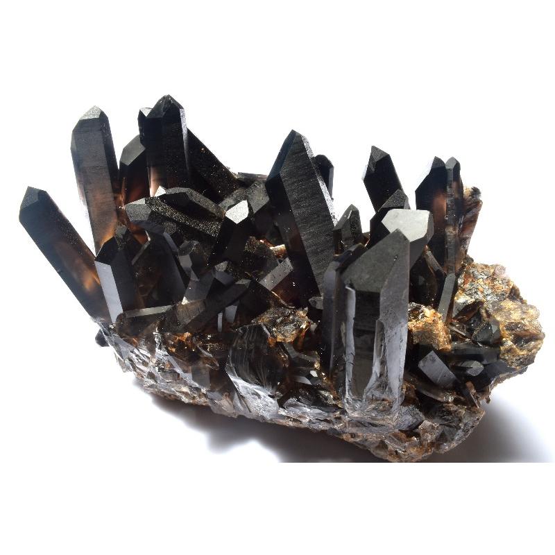1点物】浄化や魔除けに 黒水晶モリオン 118x72x81mm クラスター 原石