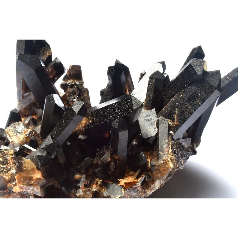 1点物】浄化や魔除けに 黒水晶モリオン 118x72x81mm クラスター 原石
