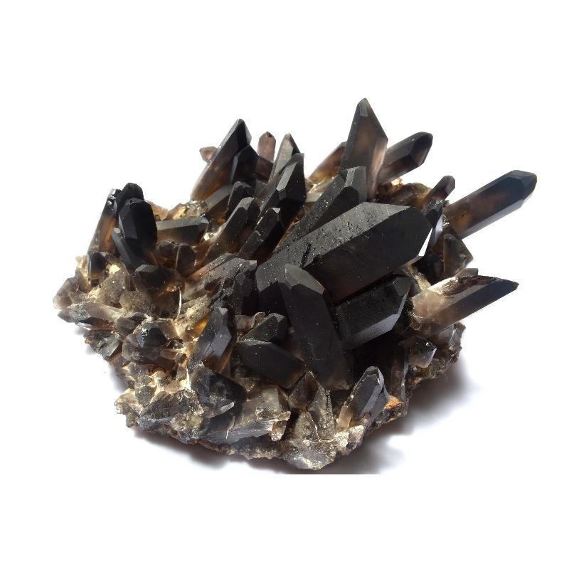 1点物】浄化や魔除けに 黒水晶モリオン 136x106x57mm クラスター 原石