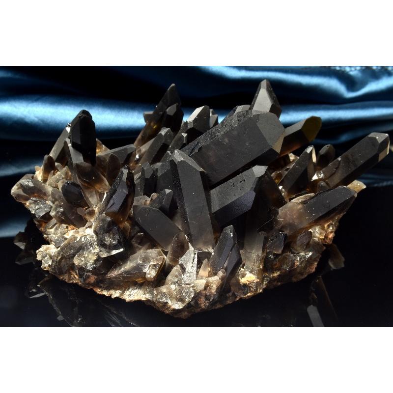 モリオン黒水晶　魔除け1,350g(購入者特典有り) 厳選 高品質 AAAAA 8mm 鑑別書掲載】モリオン ブレスレット 黒水晶 魔
