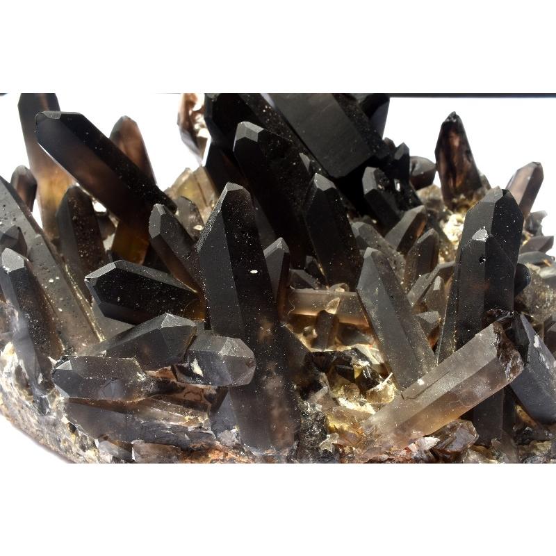 1点物】浄化や魔除けに 黒水晶モリオン 136x106x57mm クラスター 原石