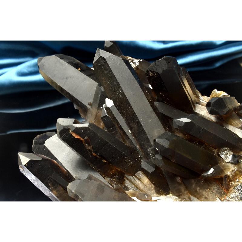 1点物】浄化や魔除けに 黒水晶モリオン 163x108x61mm クラスター 原石