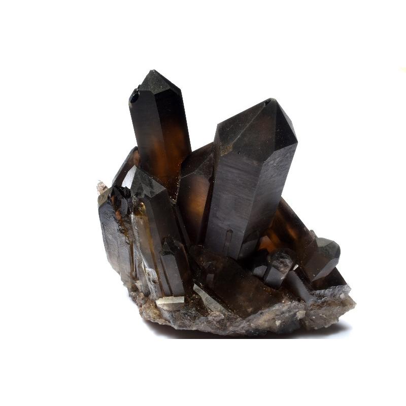 1点物】浄化や魔除けに 黒水晶モリオン 88x50x85mm クラスター 原石