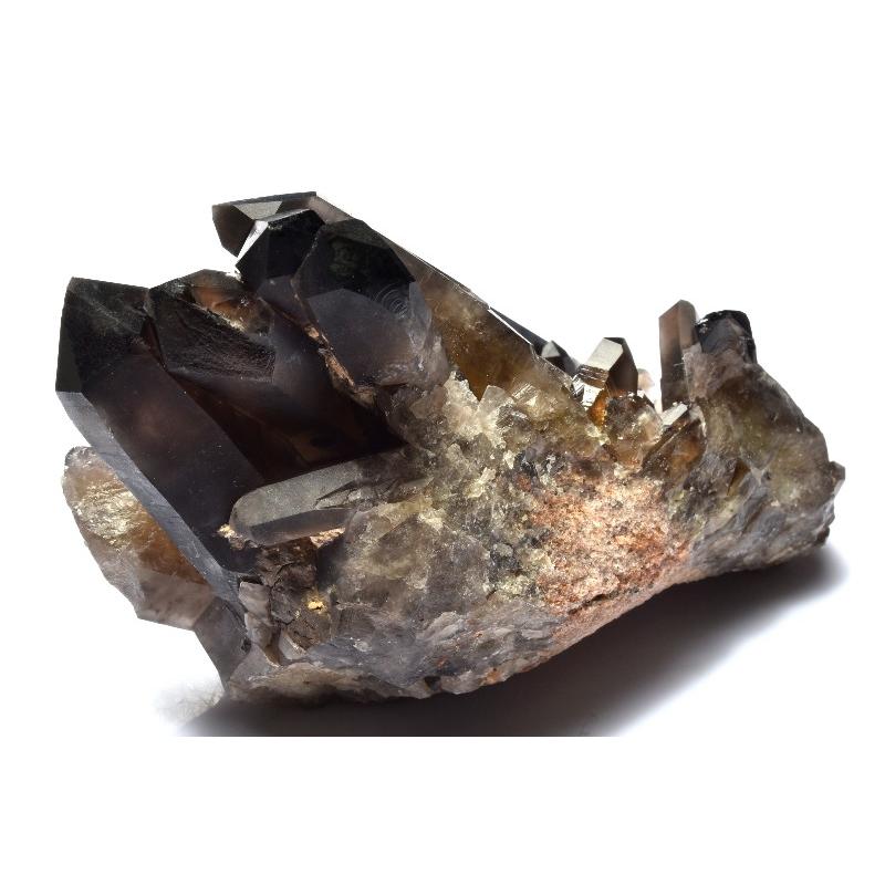 高品質✨水晶 モリオン クラスターセット 1点物】浄化や魔除けに 黒水晶モリオン 110x74x72mm クラスター 原石