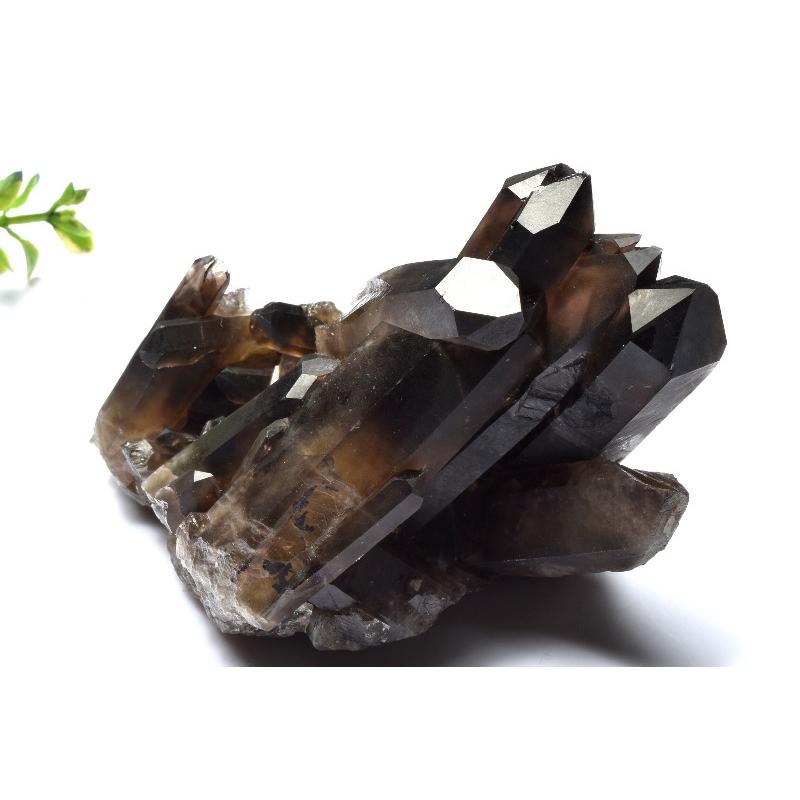 1点物】浄化や魔除けに 黒水晶モリオン 110x74x72mm クラスター 原石