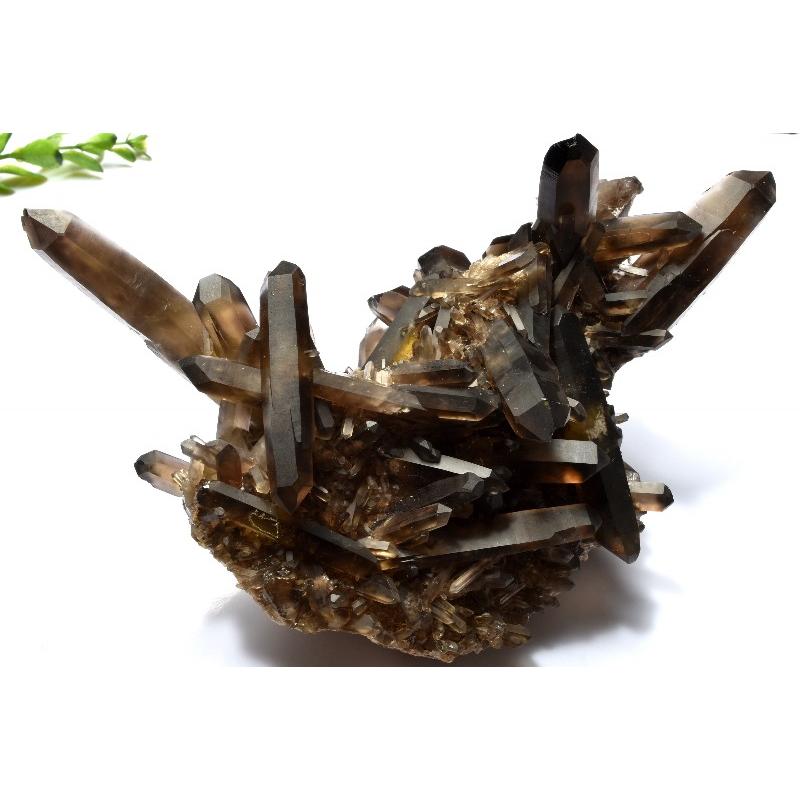 1点物】浄化や魔除けに 黒水晶モリオン 154x104x120mm クラスター