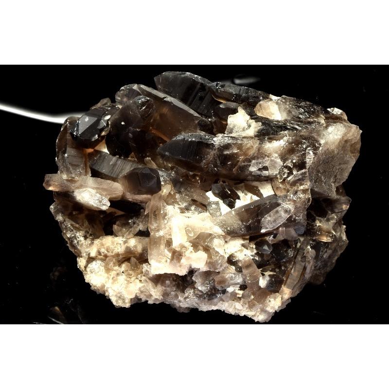 1点物】浄化や魔除けに モリオン黒水晶 81x80x60mm クラスター