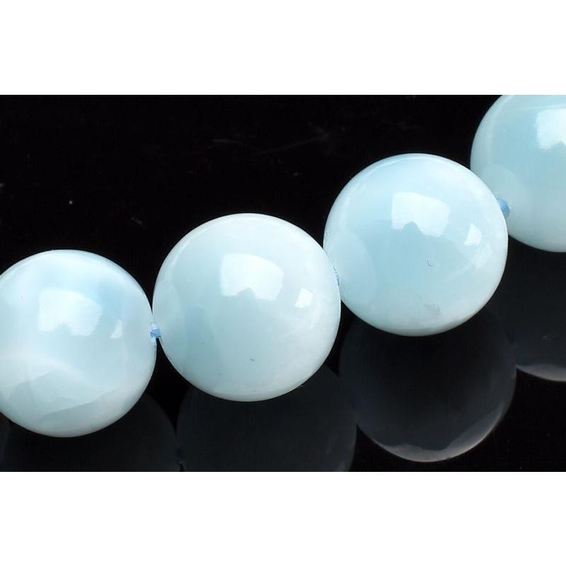 【１点物】AA☆氷河のよう アイスラリマー　11.5mm　ブレスレット _E190の画像