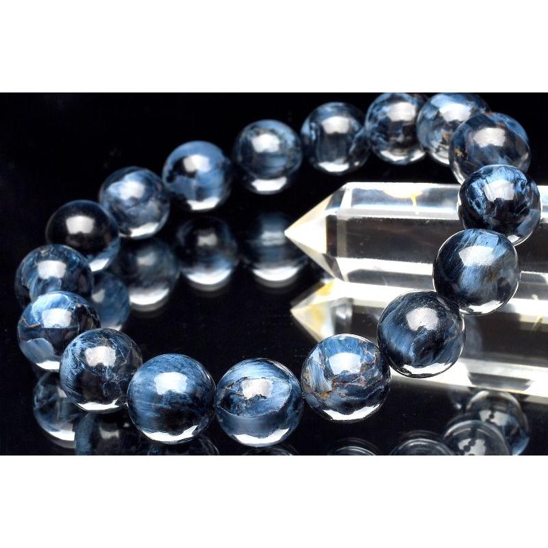 【１点物】AAAA+☆幻想的シャトヤンシー ブルーピーターサイト　12.5mm　ブレスレット _E290の画像