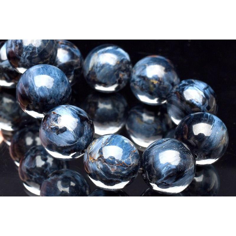 【１点物】AAAA+☆幻想的シャトヤンシー ブルーピーターサイト　12.5mm　ブレスレット _E290の画像