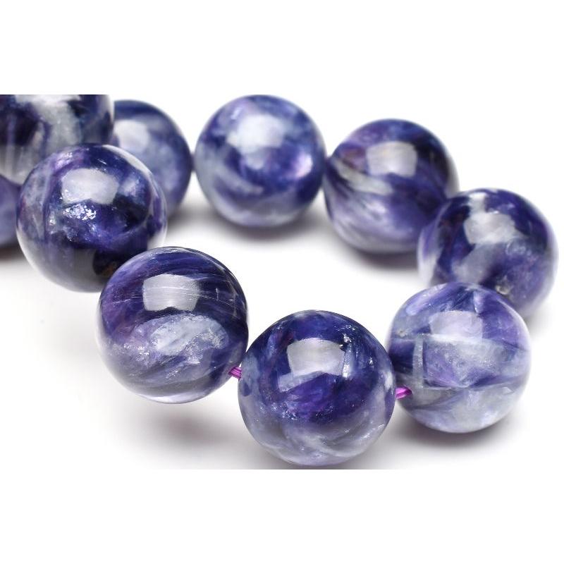 【希少石/最強品質】MIXレピドライトシリカ＊約11mm＊　天然石ブレスレット 1点物】希少な青紫の輝き レピドライトシリカ 14mm ブレスレット