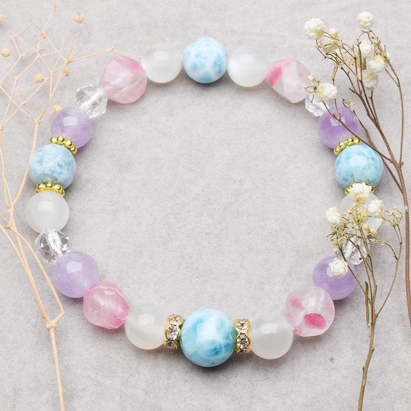 2026年 招福 ラリマー 5点セット】 ブレスレット ピアス アクセサリー