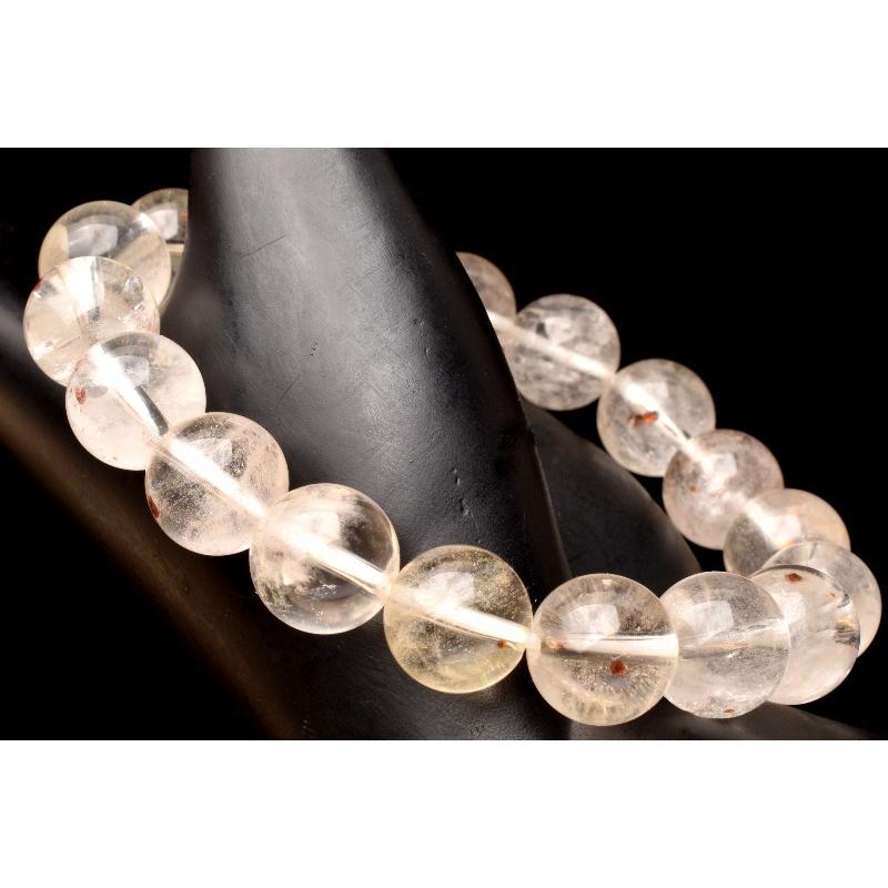 １点物】希少！ ガーネットインクォーツ 11.5mm ブレスレット_I3772