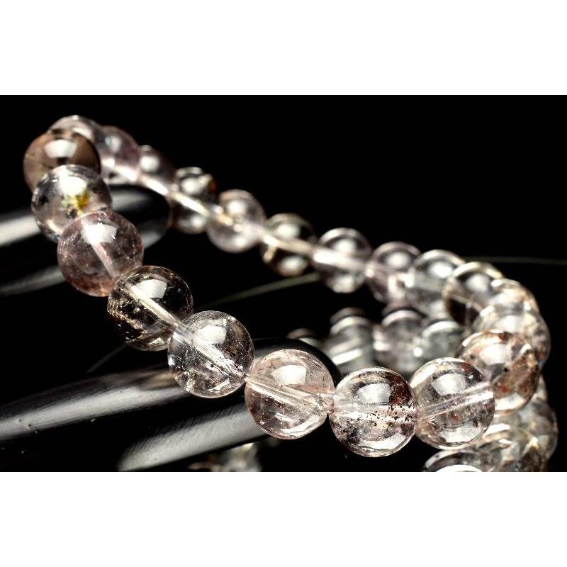 高品質レピドクロサイトクォーツ 9mm ブレスレット 1点物】AAA レピドクロサイトインクォーツ 9mm ブレスレット